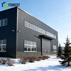 Structure en acier préfabriquée à faible coût arène équestre cadre d'atelier en acier robuste avec services de soudage - Product Image 1