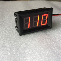 Voltmètre numérique LED AC 70-500V 0,56 pouces, instrument de mesure de tension, outil à 2 fils, affichage rouge, 110V 220V, DIY 0,56 pouces