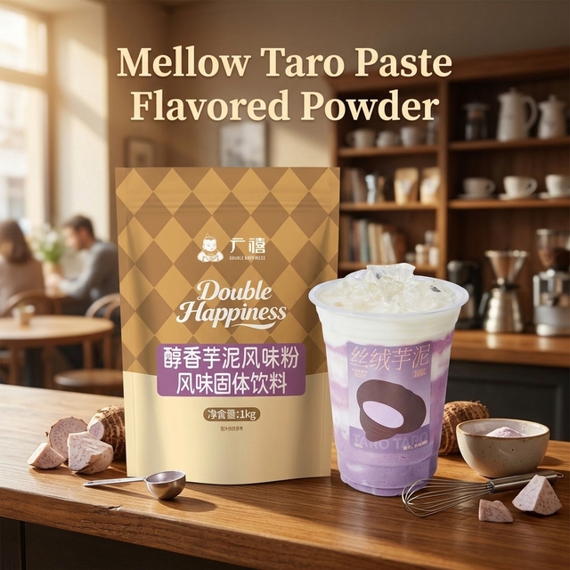 1kg Factory Direct Sale Instant Strong Aromatic Mellow Taro Flavored Powder Taro Paste Powder for Bubble Tea