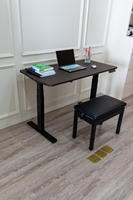 Table électrique moderne réglable en hauteur, capacité de charge 120 kg, pour postes de travail assis-debout, avec cadre à double moteur brushless en acier inoxydable