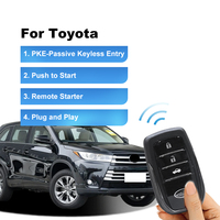 OVI Démarrage à distance du moteur Bouton poussoir de démarrage Plug and Play Système d'alarme de voiture Sécurité pour Toyota Fortuner 2018 Entrée sans clé