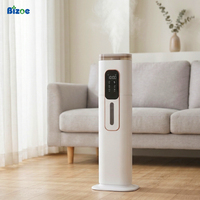 BIZOE 9L Humidifier Ultrasonik Elektrik dengan Aromaterapi, Uap Dingin & Humidistat untuk Penggunaan di Rumah, Kantor, Kamar Tidur & Hotel