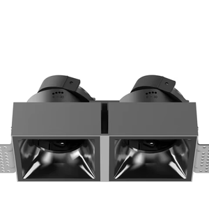 Hiện đại vuông nhôm Led Spotlight GU10 MR16 đèn trần ánh sáng với trimless lịch thi đấu và đen Border downlights - Product Image 1