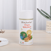 Papier brun personnalisé avec bords frangés, emballage circulaire écologique, boîte d'emballage pour huile essentielle, pour emballage cadeau
