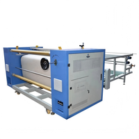 Presse à chaud automatique 1900 mm pour sublimation par transfert d'huile, avec rouleau rotatif pour tissus, literie et rideaux