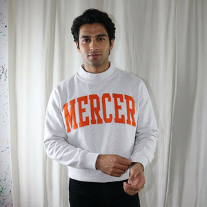 MERCER ASH GREY Sweat à capuche sur mesure 100% Coton Hiver Séchage rapide Respirant Fermeture éclair Vintage Style urbain Coupe régulière Fils fins - Product Image 1