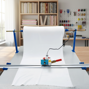 Manuelle Stoffrollenschneidemaschine Stoffmuster-Schneider Leinen-<span class=keywords><strong>Polytex</strong></span>-Bandschneider - Product Image 1