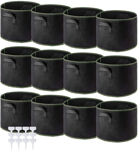 High Quality Eco-friendly Hydroponic Breathable Felt Grow Bags Fabric Pot Planting Vegetables and Flower Garden Supplies