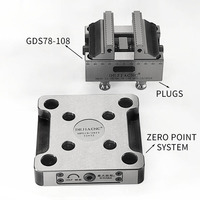 DEJIACNC GDS78-108 Mini étau de fraisage CNC manuel auto-centrant avec une largeur de mâchoire de 78 mm, haute précision, acier 42CrMo