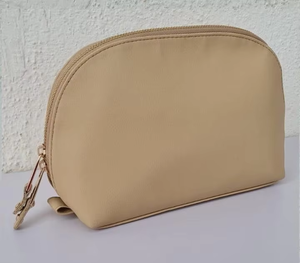 Trousse de Toilette de Voyage de Luxe en Cuir Véritable Écologique avec Fermeture Éclair, Organisateur de Maquillage Portable et Pochette - Product Image 1