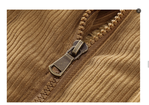 เสื้อแจ็กเก็ตมีซิปรูดผ้าลูกฟูกสำหรับผู้ชาย, เสื้อแขนกุดผ้านิ่มน้ำหนักเบาสำหรับวิ่งปีนเขา - Product Image 5