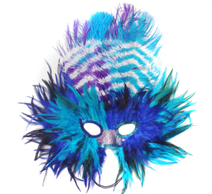 Divertida máscara de plumas de avestruz para <span class=keywords><strong>carnaval</strong></span> <span class=keywords><strong>veneciano</strong></span>, mascarada de <span class=keywords><strong>Carnaval</strong></span> para fiesta, suministro de vacaciones, decoración de Navidad, <span class=keywords><strong>disfraz</strong></span> de Cosplay - Product Image 1