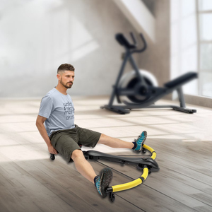 Máquina <span class=keywords><strong>de</strong></span> remo doméstica NJ para entrenamiento abdominal, máquina <span class=keywords><strong>de</strong></span> <span class=keywords><strong>ejercicio</strong></span> hidráulica doble para esculpir el cuerpo, entrenador <span class=keywords><strong>de</strong></span> flexiones portátil EVA - Product Image 3