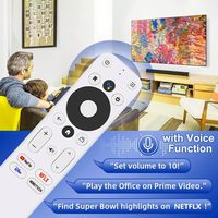 Télécommande vocale de remplacement pour Mecool KM2 / KM2 Plus TV Box, compatible avec ONN Android FHD 4K UHD