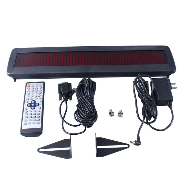 Hot 7*50 Dots Mini Remote Control Car LED Display Screen RS232/485 LED Moving Sign Banner for Shop