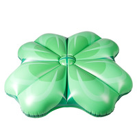 B03 F Nouveau design personnalisé, flotteur gonflable en PVC en forme de trèfle à quatre feuilles, accessoires de piscine, chaises longues pour la natation
