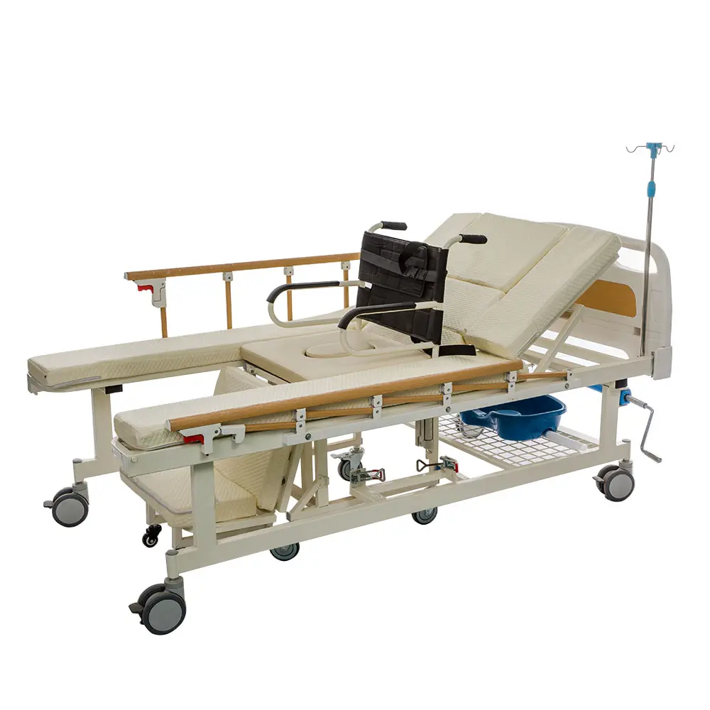 저렴한 간호사 침대 휠체어 장애인을위한 전기 다기능 환자 침대 휠체어 의료 병원 침대