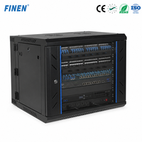 Rack de servidor de pared FINEN de 19'' con certificación CE ISO SPCC, gabinete de red con cerradura, venta al por mayor, diseño personalizado aceptable.