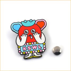 Zinc Alloy Gold-Plated Single-Sided Custom Design <b>Pin</b> <b>Badges</b> with Die Cutting Printing for Souvenir & Holiday Decor - Product Image 3