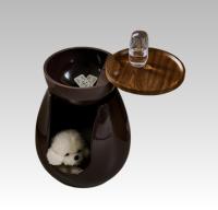 Nouvelle Tendance : Table d'Appoint Moderne en FRP avec Peinture Haute Brillance et Plateau en MDF pour Animaux de Compagnie