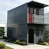 Maison conteneur pliable moderne de 20 à 40 pieds, 1 à 3 chambres, avec structure en A, portable