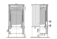 Chauffe-huile thermique vertical à biomasse YGL 120-1400 kW, chaudière à huile chaude au bois
