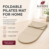Tapis de Pilates pliable pour la remise en forme à domicile, les exercices en petit espace et l'utilisation en studio, logo personnalisé, vente en gros, solution de rangement facile