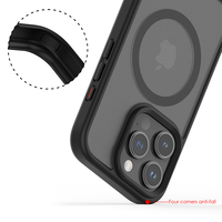 2025 Meilleur vendeur chargeur sans fil magnétique de luxe IPhone16 Pro Max étuis pour téléphone portable avec support en métal invisible et housses de sac