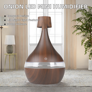 Top Selling 300ml Smart Mini <b>Humidifier</b> Onion Shape LED Night Light Portable Smart Mini Climatiseur for Household Use 1-Year - Product Image 2