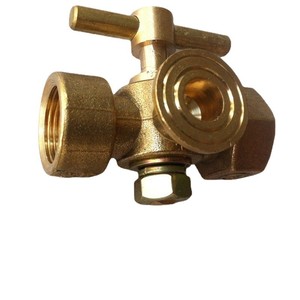Brass Three Way Plug Valve 1 In Threaded Flow Control For Air High Pressure 650 Psi - Product Image 1
