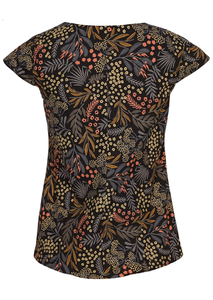 Vêtements Quotidiens pour Femmes Haut de Gamme 100% Coton avec Décolleté Élégant en Forme de Trou de Serrure et Manches Courtes Casual - Product Image 5