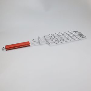 Syh1788 Utensilio Multifuncional <span class=keywords><strong>de</strong></span> Acero Inoxidable con Mango Largo para Parrilla Eléctrica, Cesta para Asar Salchichas y Jamón, Pinza Anti-Quemaduras para Parrilla - Product Image 3