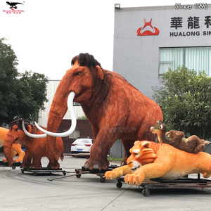 Animale animatronic a grandezza naturale mammut bambino e mamma - Product Image 3