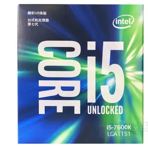 Новый Лидер продаж Intel Core i5 7600K: 4 ядра/4-резьбовая Базовая частота 3,8 ГГц энергопотребление 91 Вт 6MB LGA1151 компьютерный процессор