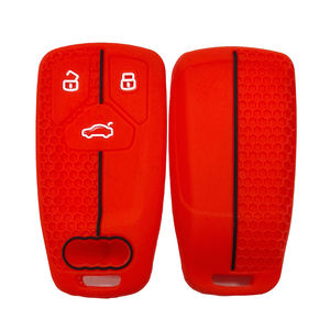 Housse de <span class=keywords><strong>clé</strong></span> à 4 boutons en silicone, protection intégrale pour <span class=keywords><strong>A1</strong></span> A3 A4 A6 Q3 Q5 Q7 TT R8 pour <span class=keywords><strong>Audi</strong></span> - Product Image 5