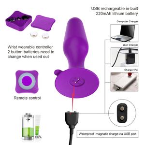 Pabrik Grosir Stimulator Prostat Vibrator <span class=keywords><strong>Anal</strong></span> <span class=keywords><strong>Anal</strong></span> Plug Vibrator dengan 5 Jenis Berputar - Product Image 5