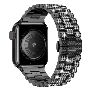 <span class=keywords><strong>Bracelet</strong></span> de luxe en diamant pour <span class=keywords><strong>femme</strong></span> pour iWatch série <span class=keywords><strong>7</strong></span> 6 SE 40/44mm 41/45mm <span class=keywords><strong>Bracelet</strong></span> de mode en métal pour <span class=keywords><strong>Apple</strong></span> <span class=keywords><strong>Watch</strong></span> Band 8 ultra 49mm - Product Image 4