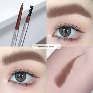<span class=keywords><strong>Crayon</strong></span> à sourcils noir naturel imperméable à double tête cosmétique de haute qualité <span class=keywords><strong>crayon</strong></span> à sourcils de marque privée de maquillage avec brosse - Product Image 4