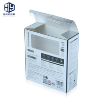 Boîte d'emballage en carton avec fenêtre transparente et logo personnalisé pour écouteurs sportifs sans fil Bluetooth, emballage de vente au détail
