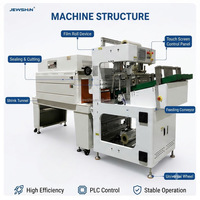 Machine d'emballage automatique de ruban adhésif accordéon avec tunnel de rétraction thermique, style plissé à ressort, pour ruban de papier washi de peintre