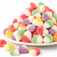 Fabrieksdirect Hartvormige Gummy Candy Zuurzoete Fruit smaak Zachte Halal Groothandel Aangepaste OEM Private Label TIK TOK Bulk