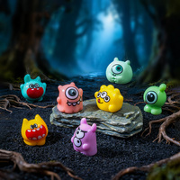 Accessoires de jardin miniature pour elfes et fées, figurines de monstres en résine miniature pour cadeaux de fête, cadeaux d'anniversaire, décoration pour slime