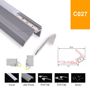 Profil <span class=keywords><strong>LED</strong></span> antidérapant pour <span class=keywords><strong>nez</strong></span> <span class=keywords><strong>de</strong></span> <span class=keywords><strong>marche</strong></span> <span class=keywords><strong>avec</strong></span> éclairage intégré pour une éclairage sécurisée des escaliers et des zones <span class=keywords><strong>de</strong></span> passage intérieures - Product Image 6