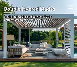 आसान असेंबली प्रीफैब्रिकेटेड एल्यूमीनियम मिश्र धातु उद्यान पैवेलियन - Product Image 4