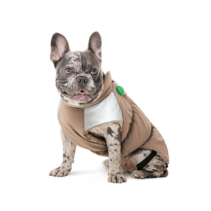 Ropa impermeable gruesa para perros, traje <span class=keywords><strong>de</strong></span> <span class=keywords><strong>nieve</strong></span> cálido a prueba <span class=keywords><strong>de</strong></span> viento, chaqueta acolchada para perros, chaleco reflectante para perros - Product Image 2