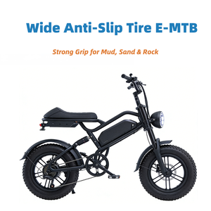 <span class=keywords><strong>Vélo</strong></span> de montagne <span class=keywords><strong>électrique</strong></span> tout-terrain AFTFA avec pneus larges antidérapants à forte adhérence pour boue, sable et roche - Product Image 1