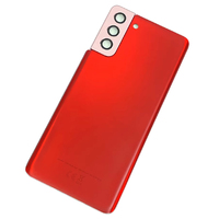 Coque Arrière de Remplacement Originale pour Batterie S21+ avec Lentille d'Appareil Photo, Cache Arrière en Verre S21 PLUS pour Samsung Galaxy
