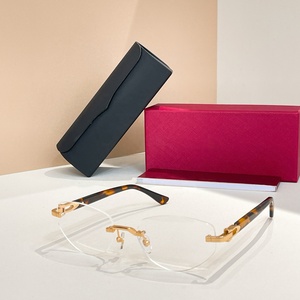 Gafas <span class=keywords><strong>de</strong></span> <span class=keywords><strong>Sol</strong></span> <span class=keywords><strong>de</strong></span> Lujo para Hombre, Modelo Carey, <span class=keywords><strong>Lentes</strong></span> Degradadas, Montura Metálica, Estilo Moderno, Gran Venta 2026 - Product Image 4