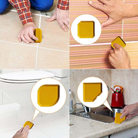 Kit d'outils de calfeutrage en silicone pour cuisine, racloir et lisseur de mastic silicone, outils de profilage de joints pour cuisine, salle de bain et fenêtres