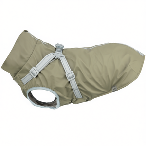 Capa Impermeable para Perro Pontis Rain Harness, Talla M, Verde Oliva, con Correas Reflectantes para Uso en Exteriores - Product Image 2